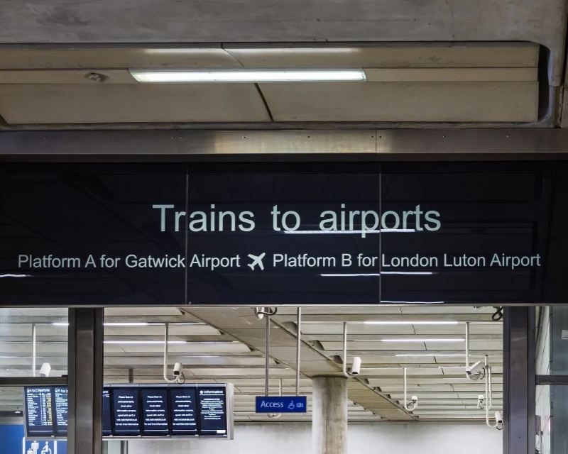 Getting to UK airports by train: Stansted, Luton, Manchester, and more