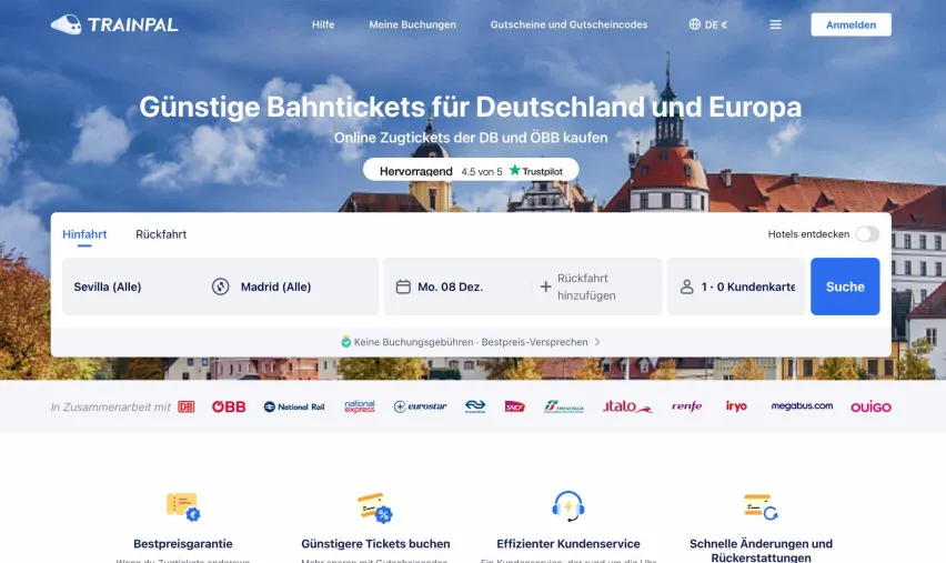 Tickets von Renfe: buche über TrainPal