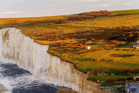 Autumn views of the Seven Sisters Cliffs in East Sussex.