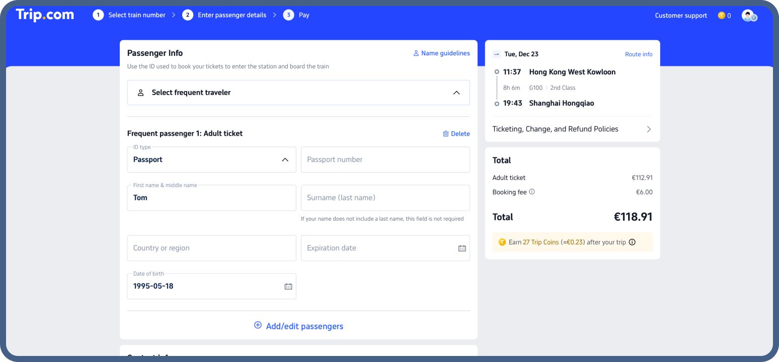 <span>Step 5</span>Enter information