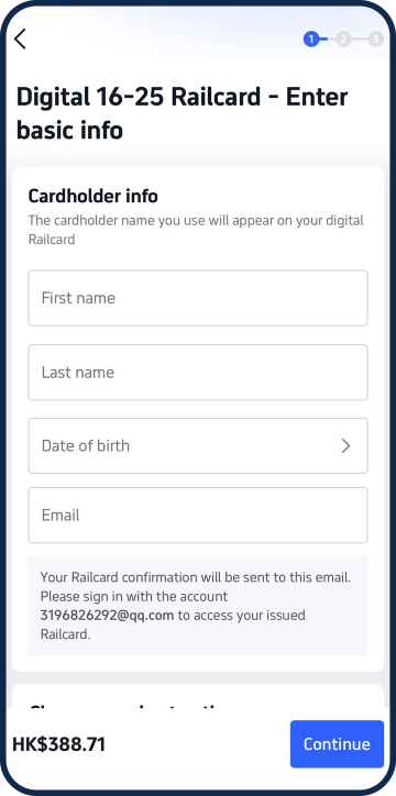 Purchase your Railcard