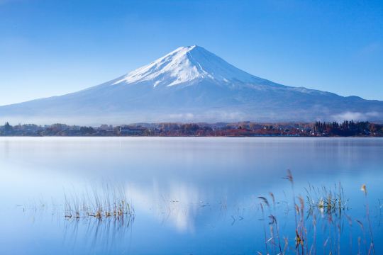 Mount Fuji from Lake Kawaguchi, Japan