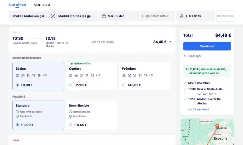 Billets Renfe : réservez avec TrainPal