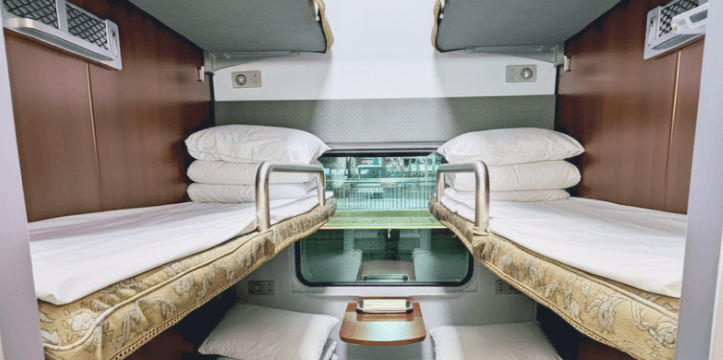 Coche cama de 2.ª clase (solo en algunos trayectos de trenes D)