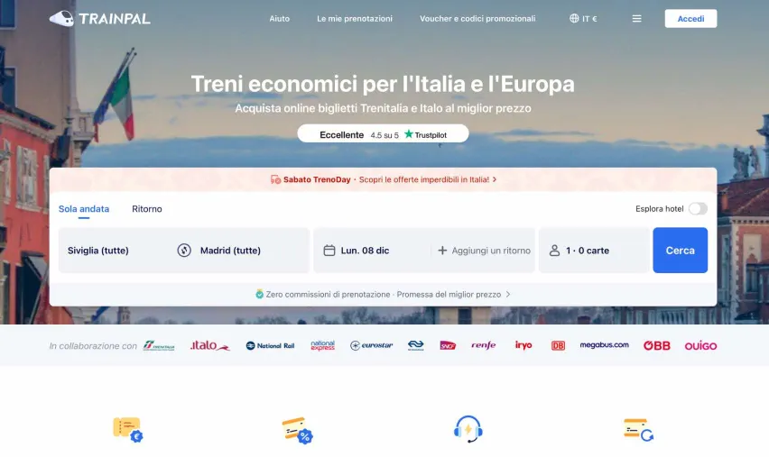 Biglietti dei treni Renfe: prenota con TrainPal