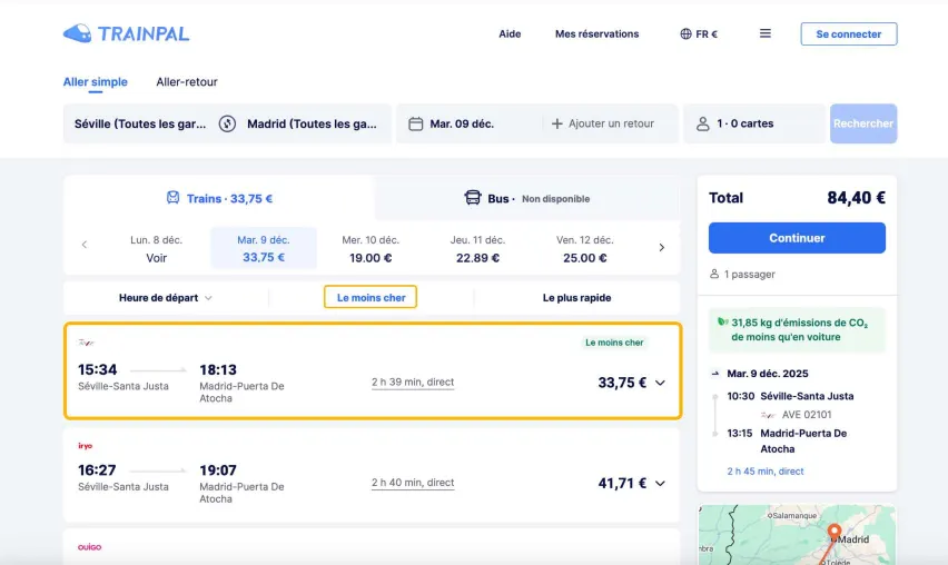 Tickets von Renfe: buche über TrainPal