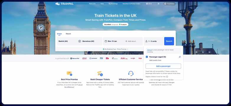 Add Abono to the train card section as shown in the image