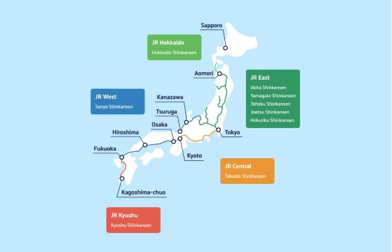 Shinkansen map