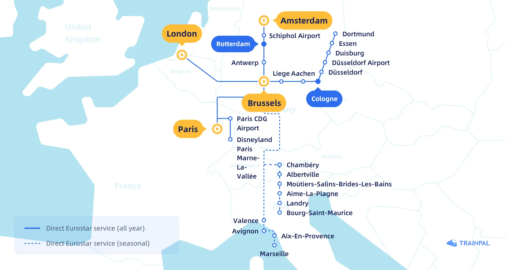 Eurostar to Belgium