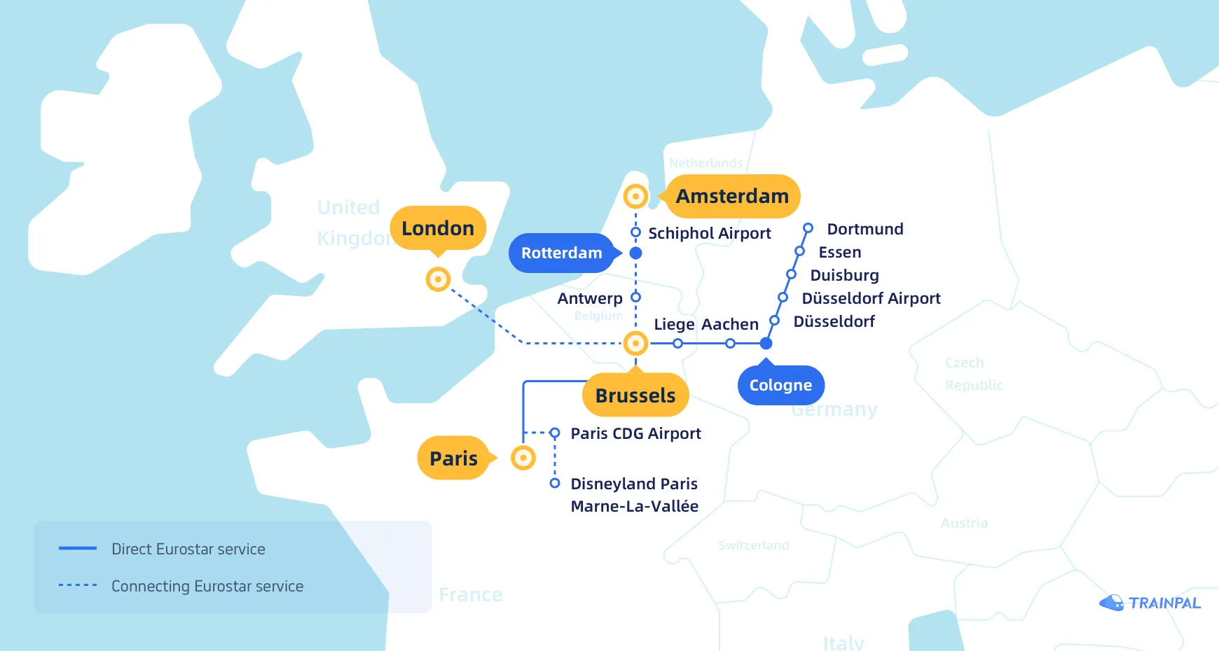 Eurostar to Germany