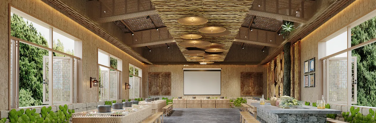 田畔森林木屋酒店·餐厅