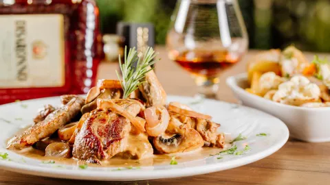 Almond Pergola Restaurant in Karavas