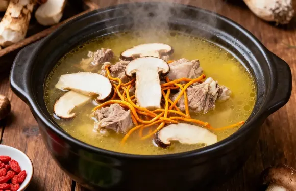 大味松茸燉土雞·氂牛肉湯