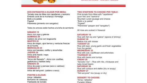 Restaurant Arrosseria La Marina in ベニドルム