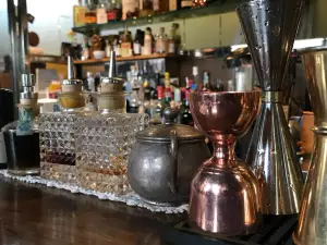 Blue ice wine bar wine bar craftsman drink.