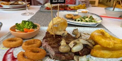 Golden Moon champagne steak house