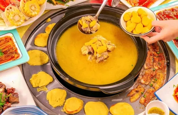 慄肉雞湯煲