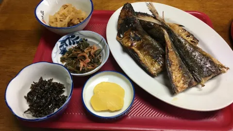 くさや 食事処 稲本 in 大島