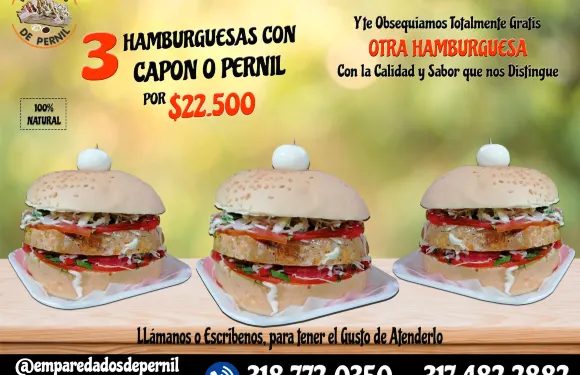 Emparedados de Pernil