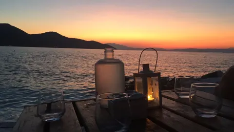 Karnagio Beach Bar in Thasos