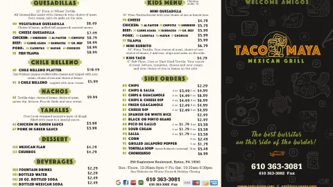 Taco Maya Mexican Grill Exton in Chester County