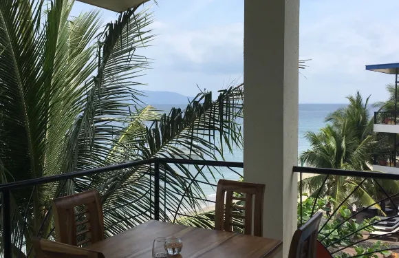 Restaurant at Sunset at Aninuan Beach Resort