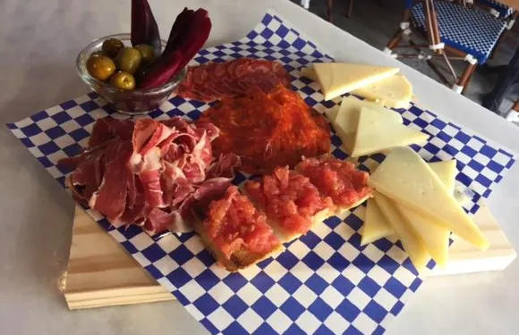 Patio tapas and beer
