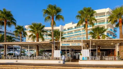 Bikini beach bar restaurant in Protaras