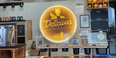 Delicious Sandwich & Juice