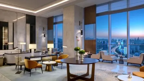 济南凯宾斯基酒店·52F lLobby Lounge大堂酒廊 in Jinan