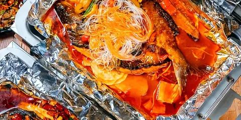 鈎搭紙包魚