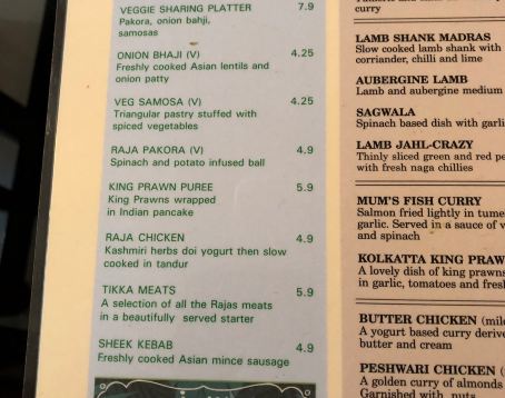 Raja Indian Restaurant Cambridge
