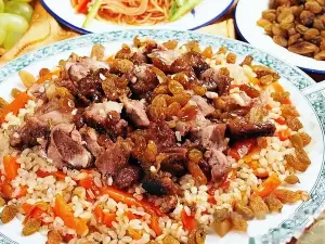 可可托海过油肉拌面丸子汤