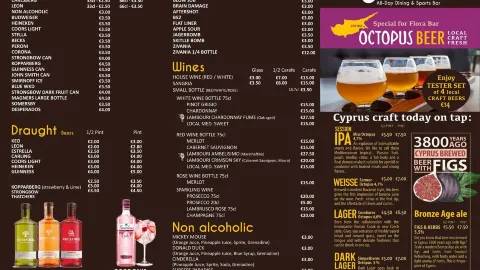 FLORA All-Day Dining & Sports Bar in Protaras