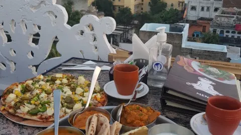 Yummy Yoga rooftop restaurant in Udaipur