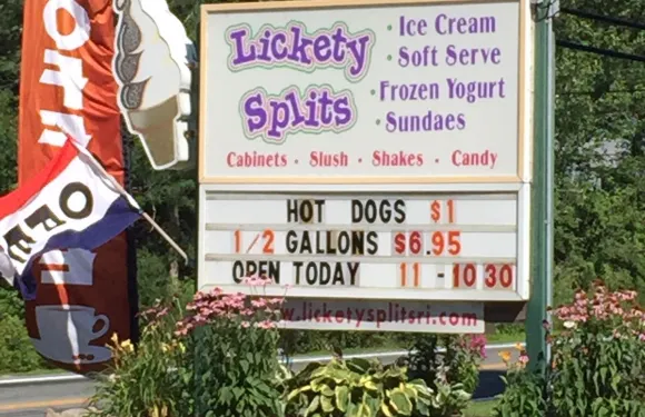 Lickety Splits Ice Cream Shop RI