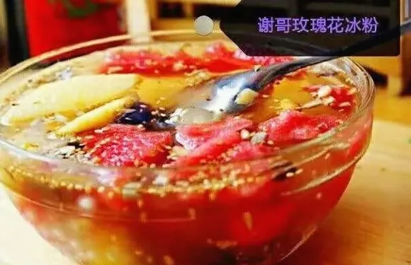 謝哥玫瑰花糖野冰粉（蘭家堡小區店）