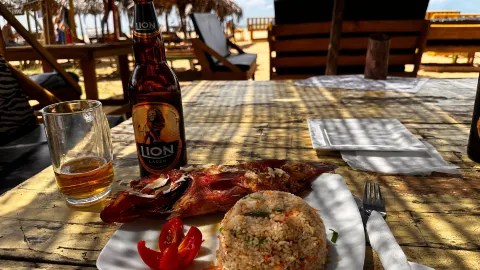 The Port Beach Seafood Restaurant in Negombo