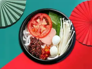 豬腦殼涼麵