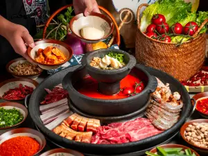 Qin Xianglan raghbir zuppa di acido stufato di autosostegno (kebab piazza Hui negozio anticipo)