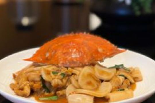 梭子蟹水墨年糕