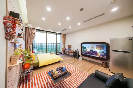 Calm Homestay - Osen Ecopark Lakeview Отели в г. Xuan Quan