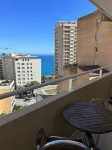 By the sea, calm studio with terrace, near Monaco.