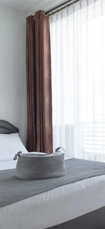 ห้องพักเตียงเดี่ยว มีระเบียง