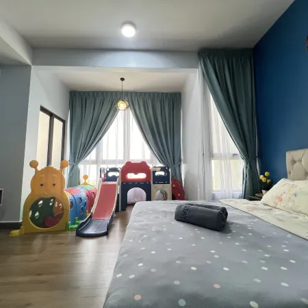 Melaka Bali Residence Pool Sea View Kids Playroom by BeeStay
