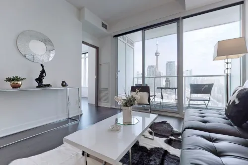 2bedrooms condo with a view of the most beautiful night scene in downtown Toronto