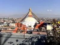 Warm Pink Rooftop apartment with Boudha View -  Ferienwohnungen