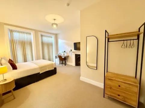 Seaside Escape with Double Bed & Balcony
