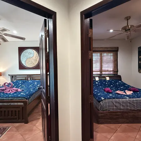 Family-Friendly 2BR Villa with Kitchen | Walk to Beach & Pool