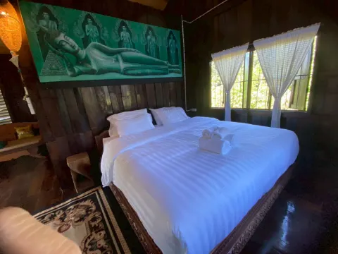 ห้องพักเตียงใหญ่ วิวสวน